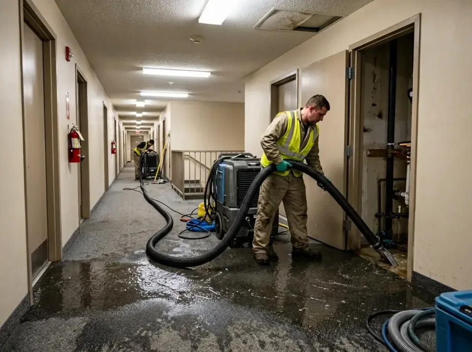 multi-unit-apartment-hallway-f-005 — frequently asked questions, Emergency Burst Pipe Water Extraction & Removal in Unadilla…